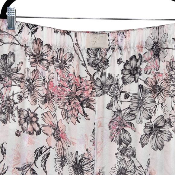 Victoria's Secret Satin PJ Pant Floral Pink Large NWT - Picture 5 of 6